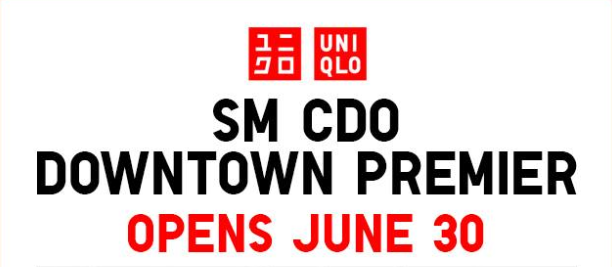 Uniqlo Store to Open at SM CDO Downtown Premier on June 30