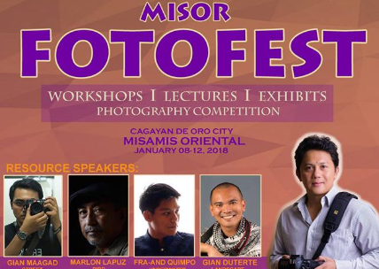 MisOr FOTOFEST 2018: Workshops, Lectures and Exhibits