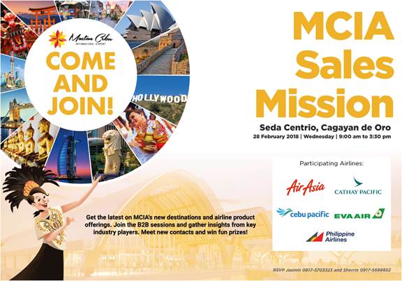 MCIA (Mactan Cebu International Airport) Sales Mission – Fresh Updates on Destinations, Airline Offerings and B2B Sessions at Seda Centrio Hotel