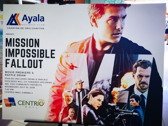 Ayala Business Club Cagayan de Oro Hosts Mission Impossible Fallout Movie Premiere & Raffle in Partnership with Seda Centrio Hotel