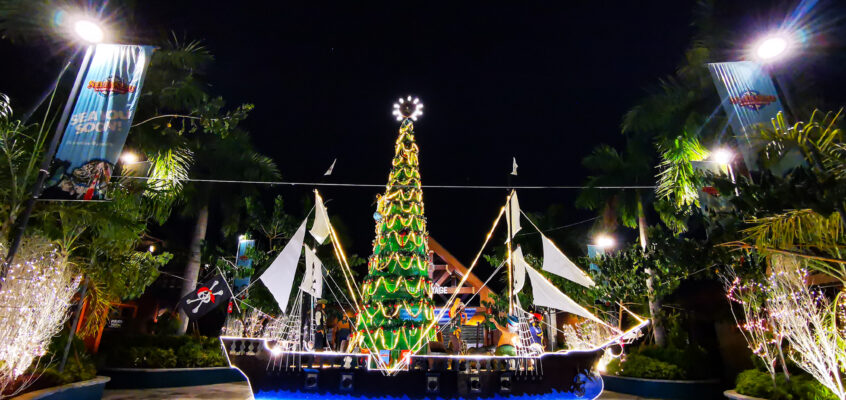 Yuletide Sails Tree Lighting: Seven Seas Waterpark Unveils Pirate-themed Christmas Tree and New Feature